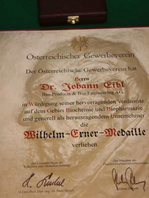 Wilhelm Exner Medaille 2016 | ÖGV