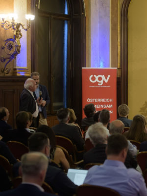 Ögv, reden wir über die zukunft mit… beate meinl reisinger at palais eschenbach, vienna, austria, on wednesday, may 11, 2022.