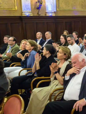 Ögv, reden wir über die zukunft mit… beate meinl reisinger at palais eschenbach, vienna, austria, on wednesday, may 11, 2022.
